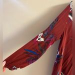 Free People  Tree swing dress tunic burgundy maroon with pockets Medium Photo 6