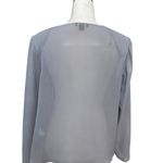 Slny Jacket Waist-Length Open Front Elegant Sequin Beaded Collar Blue W 10 NWOT Photo 4