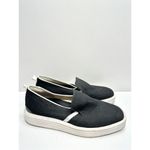 Franco Sarto  Sneaker Women’s Size 7.5 Black White Canvas Slip On Style Photo 2