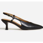 Madewell NEW Sz 6 The Debbie Slingback Pump Kitten Heel in Black NO289 Photo 1