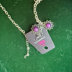 Paparazzi  Purple Floral Burst Necklace and Matching Earrings Photo 2