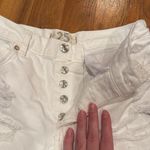 We The Free Free People white denim distressed short women‎ size 25 NWT Photo 1