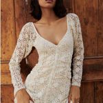 ByTimo Lace Off White Crochet Maxi Dress Photo 1