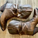 Durango Crush by  Women’s Brown Sultry Slouch Distressed Leather Cowgirl Boots, 7.5 Photo 0