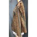 Studio 1Womens Snake Print faux suede feel jacket Collar Full Sleeves 22W Photo 1