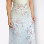 Lulus  Blooms For You Pale Blush Floral Print Maxi Dress‎ Size S Boho Spring Photo 0