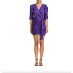 Ronny Kobo Amara Silk Mini Dress Purple Womens Size XS Photo 2