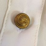 Forever 21 F21 Silky Gold Button Deep V neck top Photo 2