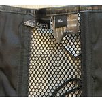 Lavish NWT,  by Daisy Hustler Hollywood Faux Leather & Fishnet Corset, Sz… Photo 7