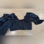 Free People  ENDLESS SUMMER  AT EASE SET CROP TOP & PANT SET size medium NWOT Photo 5