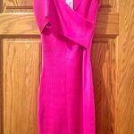 Olive & Oak  - Intense Magenta Ribbed Sleeveless Midi Dress Photo 5