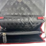 DKNY  Veronica WOC Red Leather Quilted Crossbody Wallet Mini Purse Crossbody OS Photo 4
