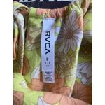 RVCA  Womens Large Green Floral Mini Dress Retro Hippy Beach Strappy Coconut Girl Photo 5