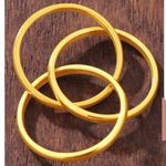 Triple Interlocking 18K Gold Plated Russian Ring – Stainless Steel Size 6 Photo 3