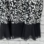 Swim Solutions Black White Animal Print Size 14 Mesh Photo 2
