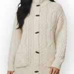 American Eagle  Cable Knit Cardigan Sweater Cream L/XL Women’s NWT Photo 0