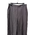 Topshop Slack Pants Wide Leg Functional Pockets Flat Front Gray Women's 10 NWT Photo 1