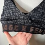 SAVAGE X FENTY Sport Bra Black with Glitter Monogram Band Women's plus Size 1X Photo 4
