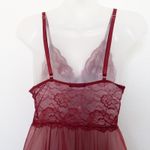 Y2K Avidlove Womens Sheer Babydoll Top Size XL Red Lace Lingerie Coquette Photo 5
