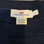 Vineyard Vines  Navy Logo Sweater Womens Large Preppy Coastal Knit Preppy Classic Photo 1