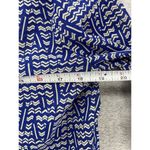 HD in Paris  Anthropologie Women's Half Button Down Shirt Blue Size 04 Chevron Photo 8