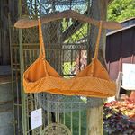 ANDIE  The Molokai Rust Orange Zebra Print Swim Top Large NWT Photo 3