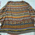 New Womens Tunic Top Shirt Multicolor Yellow Orange Black Photo 3