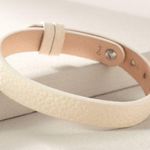 The Great NWT Reversible Leather Bracelet in Blush / Champagne-  Everyday Neutral! Photo 3