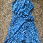 Hello Molly  Mini Dress Blue Polka Dots Photo 5