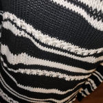 Derek Lam  10 Crosby Womens Black White Cashmere Blend Pullover Sweater‎ Medium Photo 2