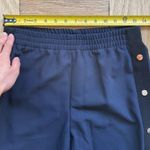 Maje NWT blue slim joggers w/ black contrast piping and chrome buttons Sz 38 Photo 4