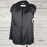 Max Mara 2-Button Solid Black Black Blazer Jacket Women's Size 8 Photo 10