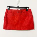 Free People  Red Mod Moment Mini Skirt Size 29 Photo 3