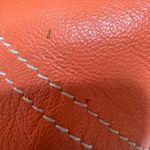 St John Sport by Marie Gray Orange Tangerine Leather Full Zip Jacket Medium Photo 14