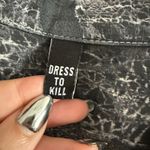 DRESS TO KILL by Jane Mohr | Black and White Hand Dyed Lagenlook Tunic Blouse Size undefined Photo 2