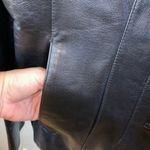 East 5th  Black Genuine Leather Coat Photo 2