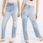 Madewell  The Mom Jean in Gilford Wash Light Wash Slouchy Jeans Size 30 | 10 Photo 12