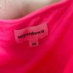 superdown Revolve‎  Sierra Women's Size XS Hot Pink Ruched Spaghetti Strap Dress Photo 3