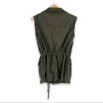 The Kooples - Olive Drab Green Stretch Tencel Field Vest - XXS Photo 2