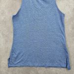 Athletic Works  Blue Stripe Sleeveless Muscle Tshirt Activewear Top Shirt Medium Photo 3