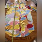 GABRIELLE UNION Button Up Tie Waisted Shirt Dress in Multi Party Size XXL Photo 11