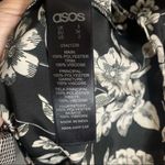 ASOS NWT black floral fringe deep v romper Photo 8