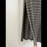 Club Monaco  Gray & White Striped Maxi‎ Skirt Photo 2
