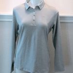 Under Armour Polo Top Long Sleeve UPF 30+ Light Grey Size L New w/Tag Photo 3