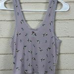 PINK - Victoria's Secret PINK Victoria’s Secret Purple Floral Tank size S Photo 4