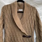 Calvin Klein Basket Weave 3/4 Sleeve Sweater Dress Color Oatmeal Photo 9