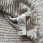 Free People  XS Oatmeal Heather Sweater Turtleneck Oversized Knit Long Sleeve Photo 4