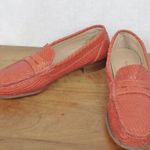 LLoyd; Germany Orange Snakeskin Italian Made Penny Loafers 37 Tan Size 6 Photo 0