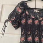 Love Shack Fancy $495 Violet Dress Silk Ruffle Mini Smocked Dolce L Large Floral Photo 8