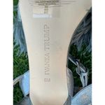 Ivanka Trump KASIE Pewter Multy Suede Jeweled Ostrich Feather High Heels Size 8M Photo 9